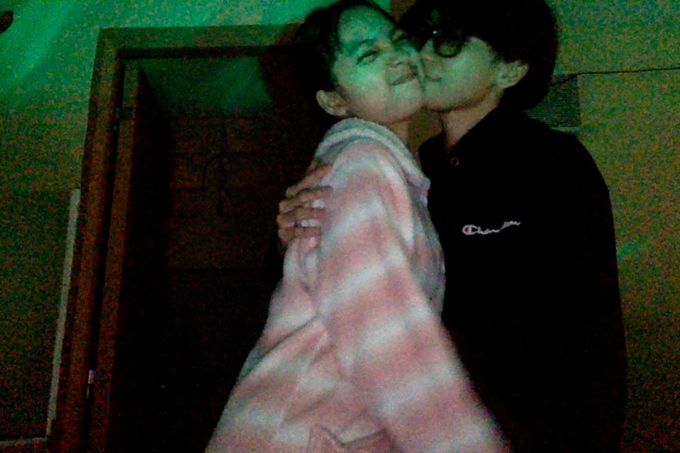 couple cuddling