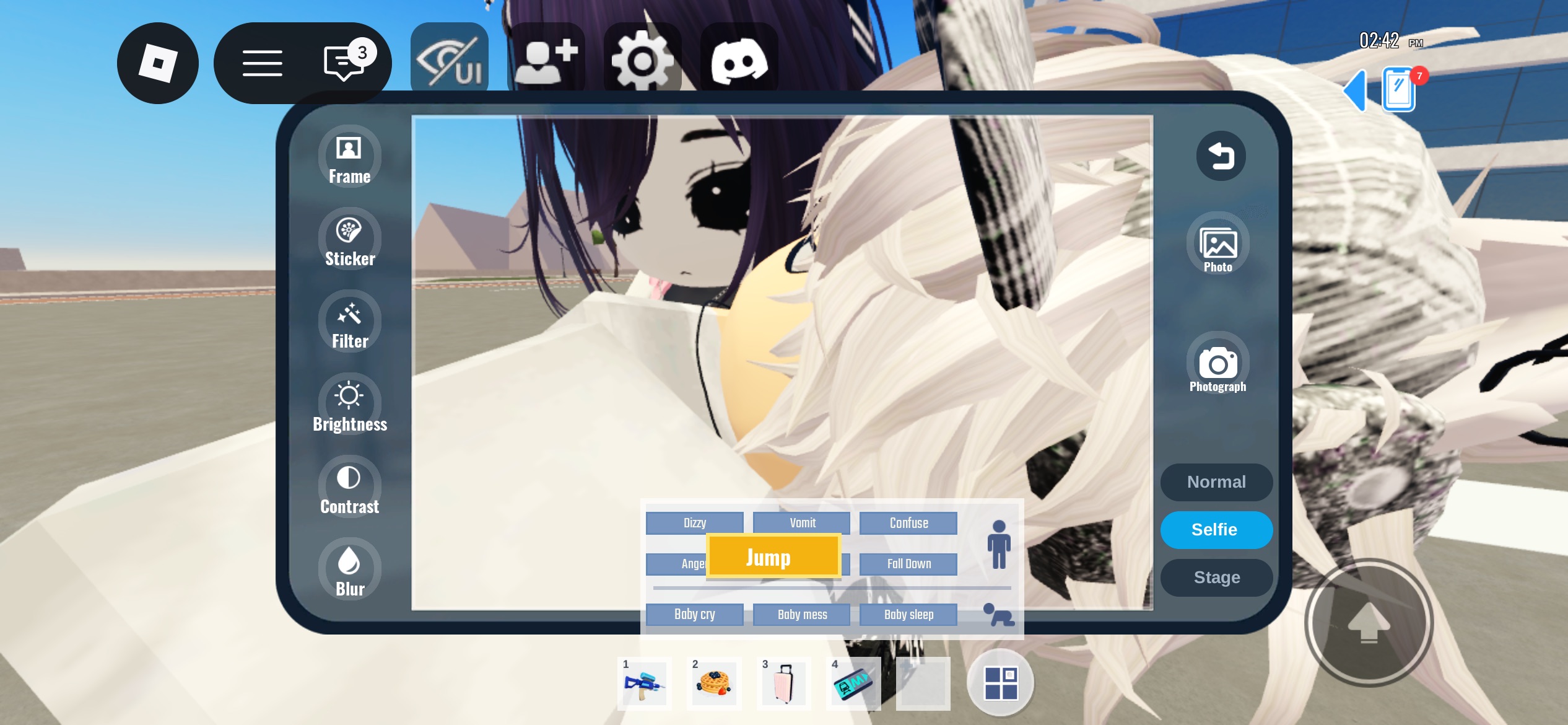 roblox selfie